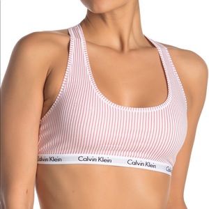 Calvin Klein racer back cotton bra nwt